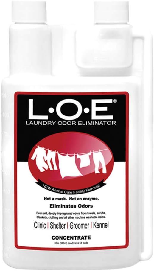 Odorcide Laundry Odor Eliminator Concentrate – Pet Odor Eliminator for Strong Odors – Pet Smell & Urine Odor Eliminator for Clothes – Laundry Odor Neutralizer w/Safe, Non-Enzymatic Formula (32 oz)