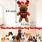 Plush Dog Toy - Dog Stuffed Animal Toy, Puppy Toys, Squeaky Dog Toy for Small, Medium & Large Dogs, Durable Plush to Keep Them Busy Morris Moose (Christmas) - Image 2