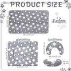 Namalu 3 Pack Soft Cat Bed Mat with Blanket and Pillow Indoor - Image 2