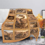 Rattlesnake Blanket, Reptile Snake Throw Gift for Adult Kid 60"X50" - Image 4