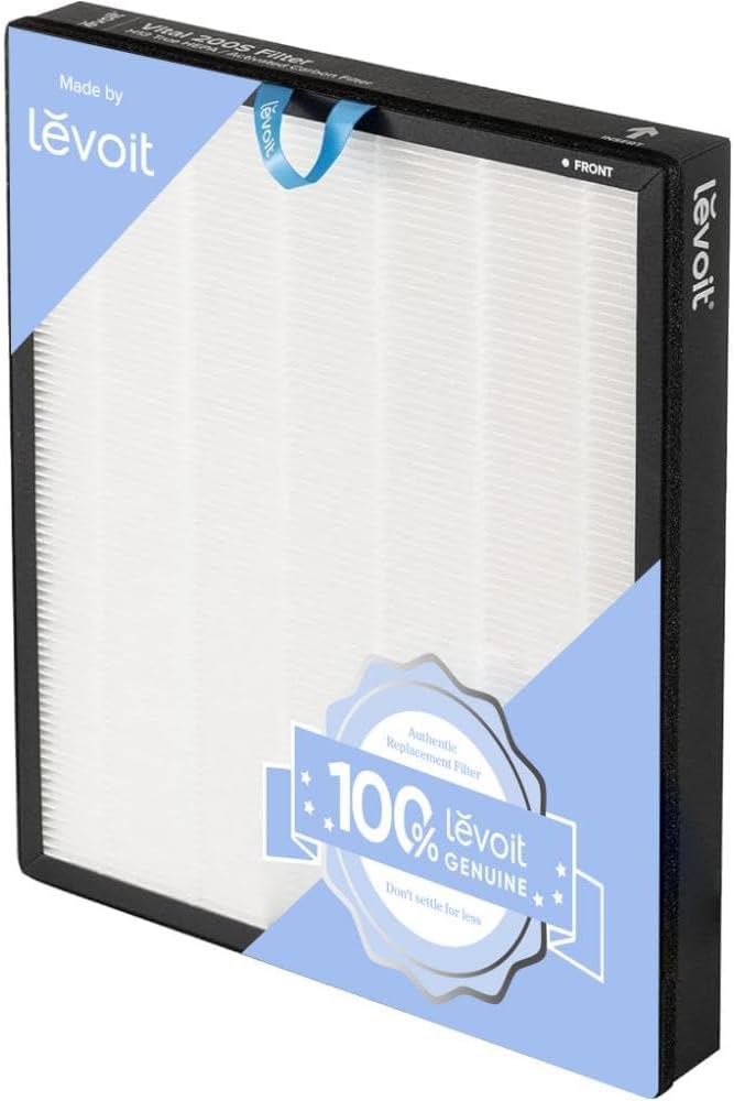 Levoit Vital 200S-P Air Purifier Replacement Filter, Genuine Air Filters | AHAM VERIFIDE, Supports HEPA Sleep Mode, Activated Carbon, Removes Pet Dander, Smoke Odor, Allergens, Vital 200S-RF, 1 Pack
