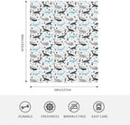 Whales Throw Blanket Lightweight Warm Sharks Flannel Fleece Blankets Cozy Soft Air Conditioning Blanket Gifts for Women Men Girls Boys 60"x50" - Image 5