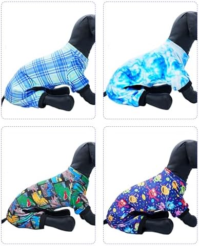 PET SHOW 4 Pack Boy Fleece Dog Pajamas Warm for Large Dogs - Image 5