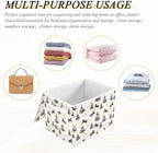 Bolaz Storage Bins with Lids and Handles,Pink Bows Cats Christmas Tree Pattern Storage Box Basket with Cover Collapsible Organizer Containers for Home Closet, Shelves - Image 7