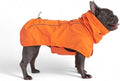 Spark Paws Dog Raincoat, Waterproof Windproof Rain Jacket, for Small Medium Large Extra Large Dogs, Reflective Breathable Full-Body Coverage Dry Suit - Orange - XL