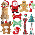 Soulchen 10 Pcs Christmas Dog Toys Plush Squeaky Puppy Toy by Soulchen