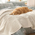 Bedsure ComfyFleece® Waterproof Blanket for Bed, Twin（60"x80"）Cream by BEDSURE