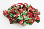 PET SHOW 50pcs Pack Bulk Christmas Small Dogs Bow Ties Collar Costume Cute Cats Adjustable Bowties Neckties Xmas Pet Grooming Accessories Assorted Randomly - Image 5