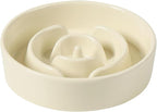 Havniva Slow Feeder Dog Bowls, Ceramic Dog Bowl Slow Feeder for Fast Eater | 0.9 Cups Puzzle Dog Food Bowl, Slow Feeding Bowls for Small Breed, Non-Slip Rubber Base, Anti-Choking
