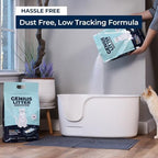 Genius Litter Health Monitoring Cat Litter, Featured on Shark Tank, Lightweight Crystal Silica Gel, Non Clumping, Dust Free, Low Tracking, Odor Control for Indoor Cats and Kittens, 2 Bag (12lb)