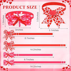 Huhumy 50 Pcs Valentine's Day Dog Bow Ties St. Patrick's Dog Collars Bulk - Image 2