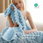 Bedsure Soft Light Blue Throw Blanket for Couch Decor Gifts 50"x60" - Image 4