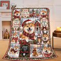 Shiba Inu Christmas Throw Blanket Cute Dog Holiday Gifts 40''X50'' by Fuzawet