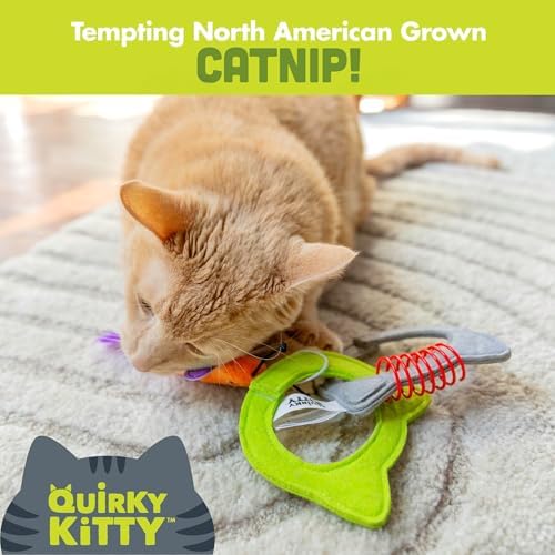 Quirky Kitty Kitty Connects Interactive Cat Toy With Felt Rings And Catnip Dragonfly - Image 3