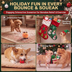 12 Pcs Christmas Latex Squeaky Dog Toy, Soft Rubber Dog Chew Toy - Image 5