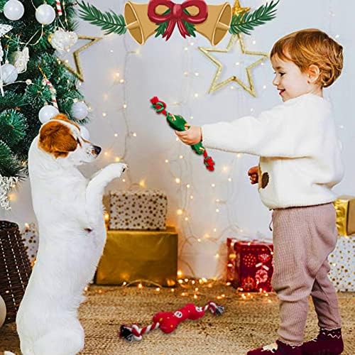 Christmas Dog Toys, 2 Pack Squeaky Plush Toys, Small & Medium Dogs - Image 6