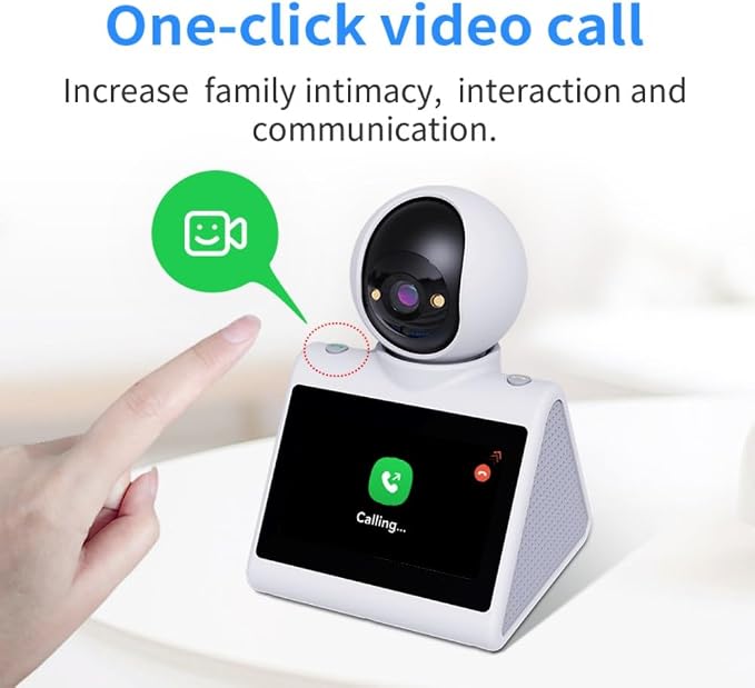 Two-Way Video Pet Dog Nanny Camera, 4.3" Screen Dual-Band 5G/2.4G | Indoor Home Security Monitor with Phone App for Baby, Nanny,Dog,Elder & Pets,Dome Camera
