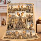 Cottontail Throw Blanket Rabbit Gifts for Girls Women 60"X50" by Unknown