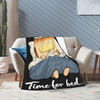 Sleepy Toast Blanket Throw Gift for Girls Women 50"X40" - Image 2