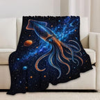 Squid Blanket, Ocean Animal Throw Gift for Girls Women 80"X60" - Image 3