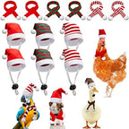 Weewooday 12 Pcs Mini Christmas Santa Hat Scarf Set, Small, Stripe Style by Weewooday