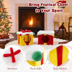 PETSITE Christmas-Themed Gift Box-Shaped Cat House, Stackable 2-Piece Indoor Cat Caves for Kittens, Colorful 2-Story Cat Hideaway Cat Bed for Indoor Cats - Image 7