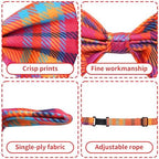 Plaid Dog Bow Ties Bulk for Small Dogs 30 Pack 3.9"*2.1" S - Image 3