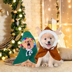 Aliceset 4 Pcs Christmas Cat Costume Reindeer Hat Cape for Cat Puppy - Image 4