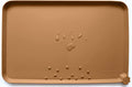 Hoki Found L Silicone Non Slip Pet Dog Cat Bowl Mats - Placemat - Feeding Mat - Waterproof - For Carpet - Butterscotch