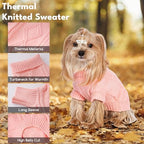 Dog Snowman Santa Sweater (Small, Pink) - Image 4