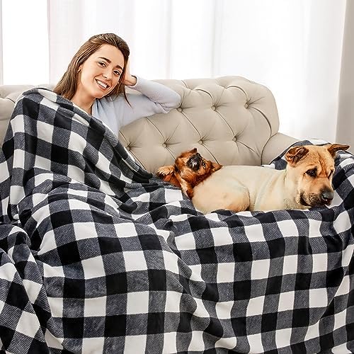 BEDELITE Buffalo Plaid Flannel Fleece Twin Blanket for Couch & Bed - Image 3