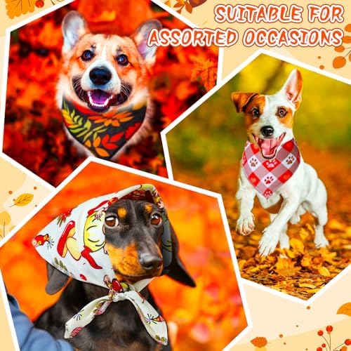 100 Pcs Fall Dog Bandanas Bulk, Small Medium Pet Costume Accessories - Image 2