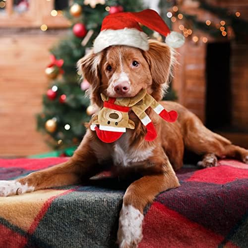 3 Pack Christmas Squeaky Dog Toys, Plush No Stuffing Toy for Dog Puppy, Durable Chew Bite Toys for Small Medium Large Dogs, Interactive Xmas Reindeer, Penguin, Bear for Aggressive Chewers - Image 7
