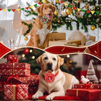 Sumind 80 Pcs Christmas Dog Collar Bows Bulk Xmas Bow Ties Flowers Charms Grooming for Small Medium Large Dogs Cats Pet Holiday Party Decoration Costume Supplies - Image 6