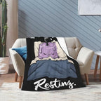 Sleepy Candle Blanket Throw Gift for Girls Women 80"X60" - Image 2
