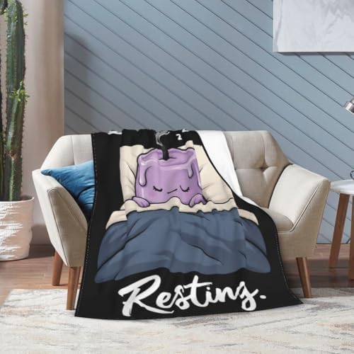 Sleepy Candle Blanket Throw Gift for Girls Women 80"X60" - Image 2