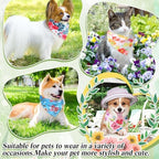 Geyoga 240 Pcs Dog Bandanas Bulk Summer Pet Bandanas with Floral Design - Image 5