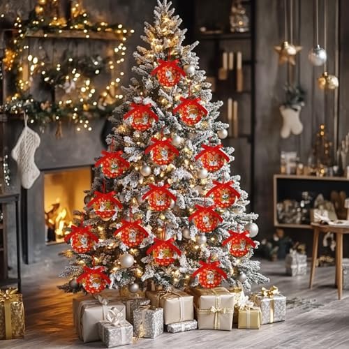 Corgi Christmas Decor - Cute Dog Christmas Tree Decorations Corgi Ornaments Hanging Balls, Cute Decorations Ball 2.36 Inch for Xmas Tree Party Home Holiday，Xmas Gifts Set of 16Pcs - Image 4
