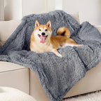 Bedsure Waterproof Dog Blankets for Medium Dogs, Fluffy Faux Fur, 40x50" - Image 2