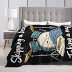 Sleepy Drum Kit Blanket Throw Gift for Girls Women 60"X50" - Image 6
