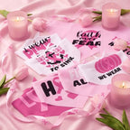 100 Pcs Dog Bandanas Bulk, Pink Breast Cancer Themed Dog Bibs - Image 6