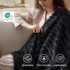 Bedsure Soft Twin XL Blanket for Bed Dorm Black 66"x90" - Image 3
