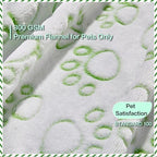 Green Throw Dog Blanket for Puppy Gifts, Dog Stuff Used for Pet Beds, Washable Soft Puppy Essentials Accesssories - Image 2