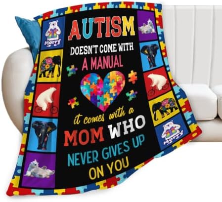 Autism Blanket Autism Puzzle Piece Throw Stuff Gifts 60"x50" by Unknown