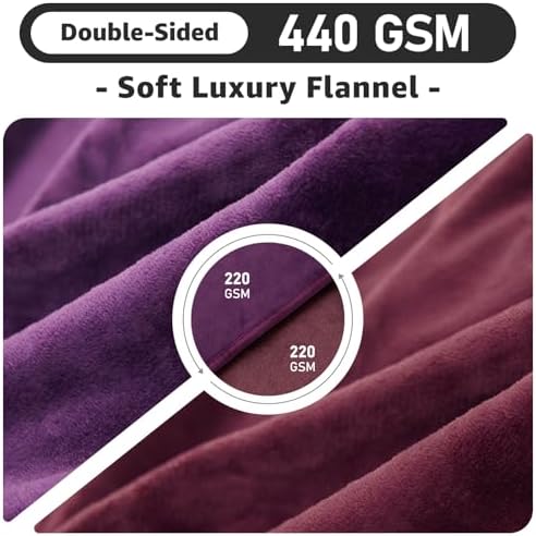 LOOBANI Waterproof Dog Blanket for Small Dogs, Pet Blanket 30" x 40" Purple - Image 3