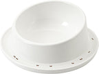 Ant Proof No Spill Ceramic Cat Food Bowls,15° Tilted Neck Support,Non-Slip Base,Easy Clean Pet Water Dishes for Cat and Small Dog Indoor or Outdoor Use(1 Pack)