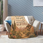 Desert Cactus Blanket Western Inspirational Throw Gifts 50"x40" - Image 5