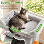 Small Cat Tree Tower Scratching Post for Indoor Cats Large Adult - Image 2