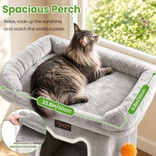 Small Cat Tree Tower Scratching Post for Indoor Cats Large Adult - Image 2