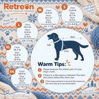 Dog Sweater for Medium Dogs Girl Boy Winter, Dog Clothes, Blue, XL - Image 2